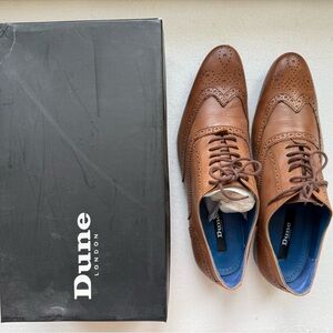 DUNE LONDON CLASSIC BROWN LEATHER MEN’S OXFORD SIZE 13